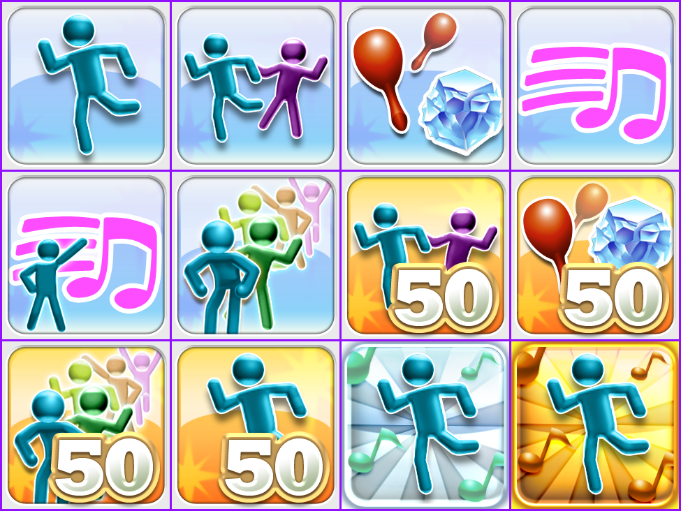 Just Dance Kids 2 - Trophy Icons