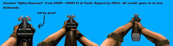 DOOM / DOOM II - Bayonet (Unused)