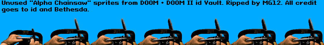 DOOM / DOOM II - Chainsaw (Unused)