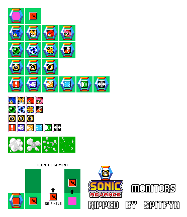 Sonic Advance - Monitors