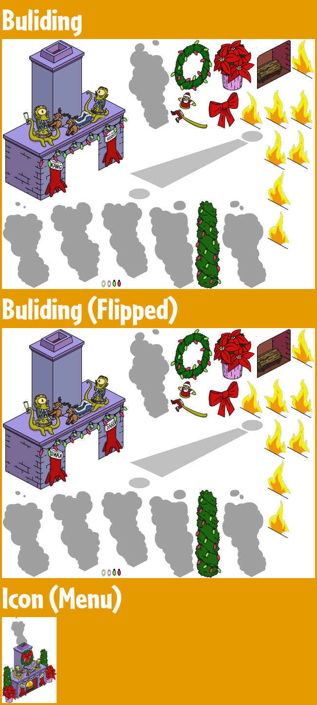 The Simpsons: Tapped Out - Rigellian Christmas Fireplace