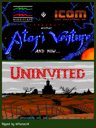 Uninvited - Title Screen