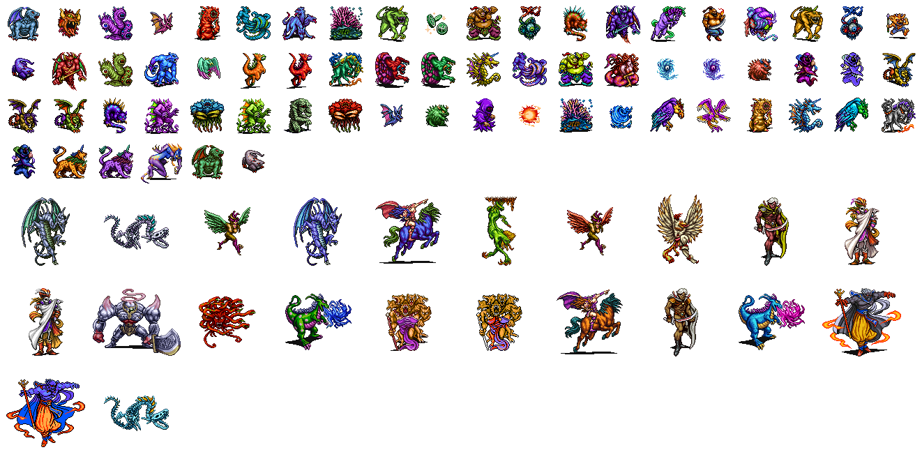 Pictlogica Final Fantasy - FFIII Monsters