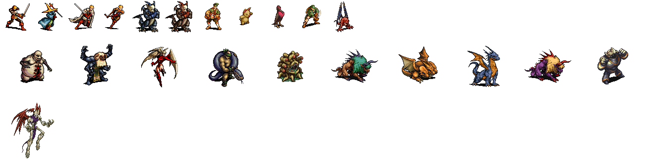 Pictlogica Final Fantasy - FFT Monsters