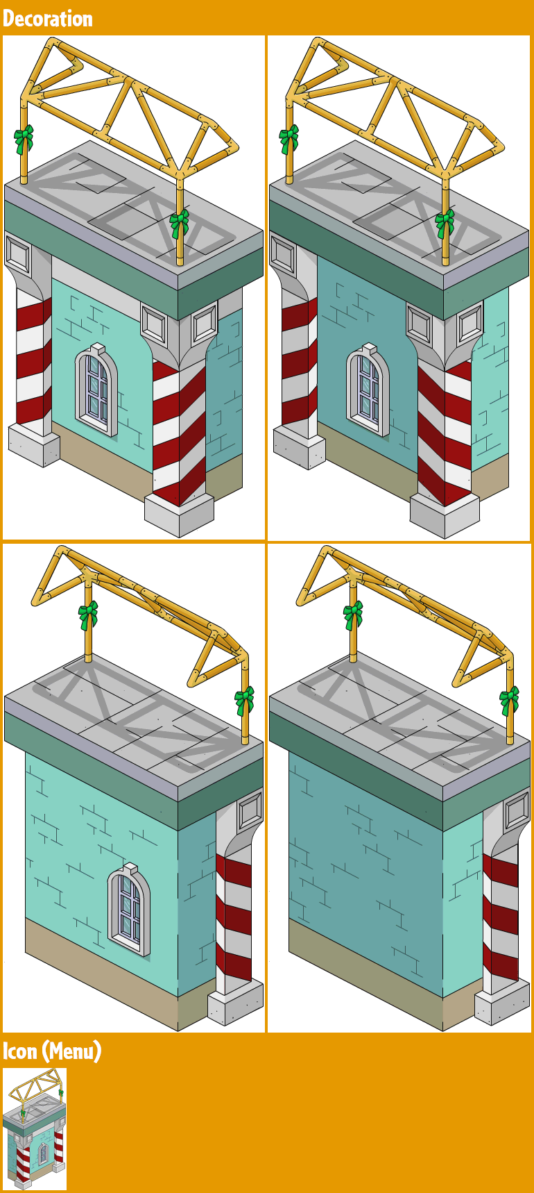 The Simpsons: Tapped Out - North Pole Station Awning