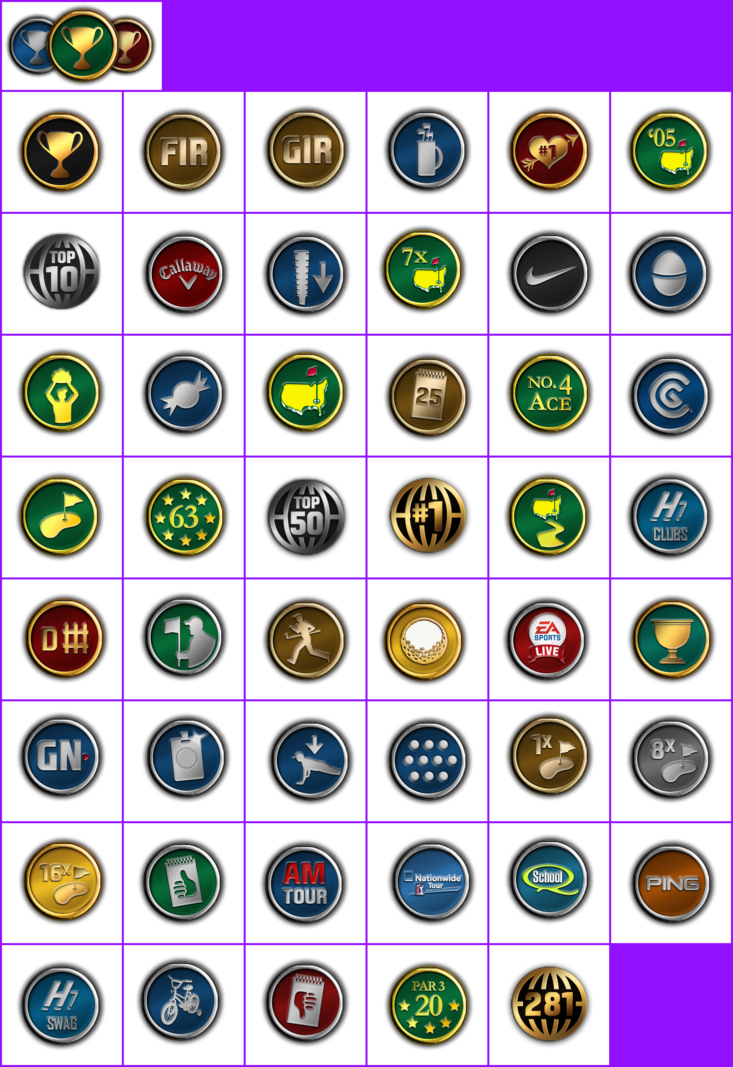 Trophy Banner & Icons