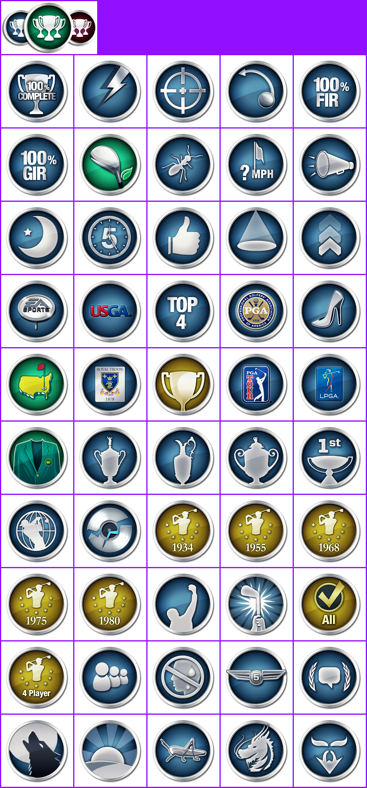 Trophy Banner & Icons