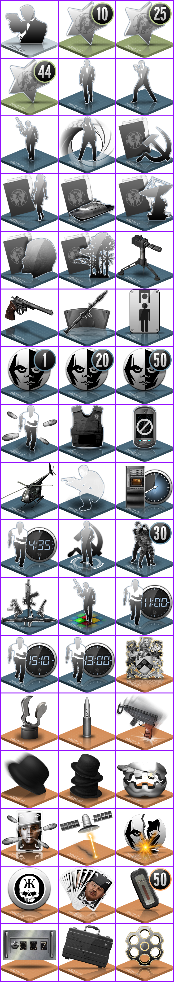 Goldeneye 007: Reloaded - Trophy Icons