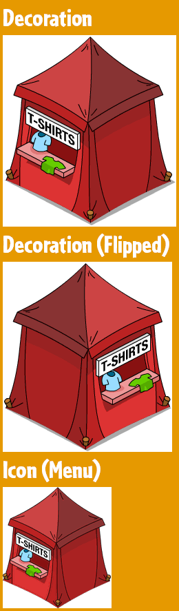 The Simpsons: Tapped Out - Whacking T-Shirt Stall