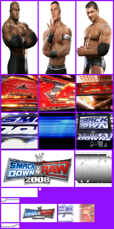 WWE SmackDown vs. Raw 2008 - Wii Menu Banner & Icon