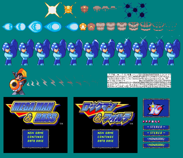 Mega Man & Bass / Rockman & Forte (JPN) - Title Screen