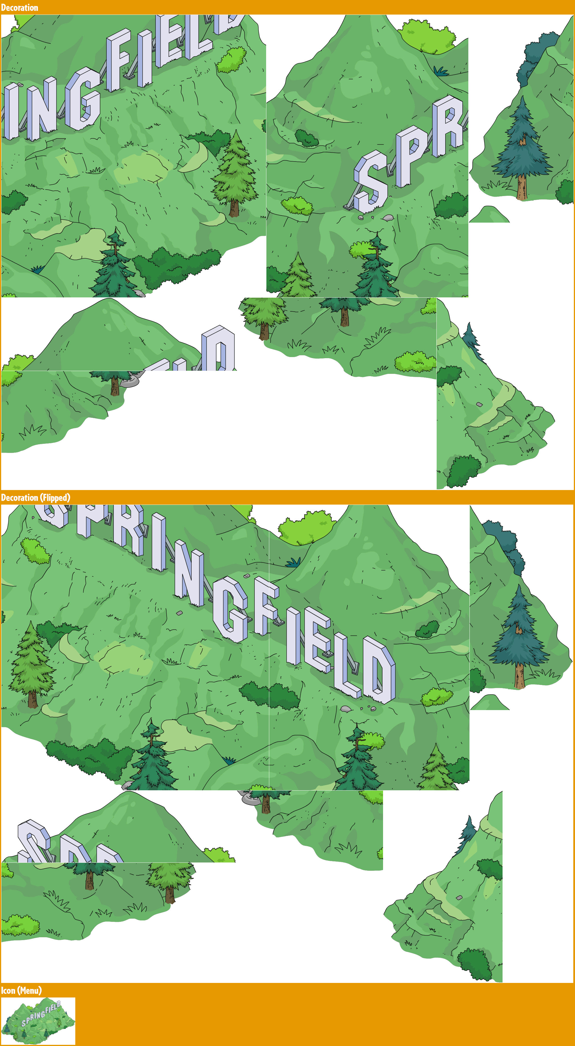 The Simpsons: Tapped Out - Springfield Sign