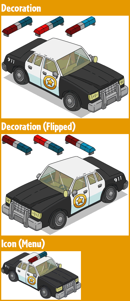 The Simpsons: Tapped Out - Police Car