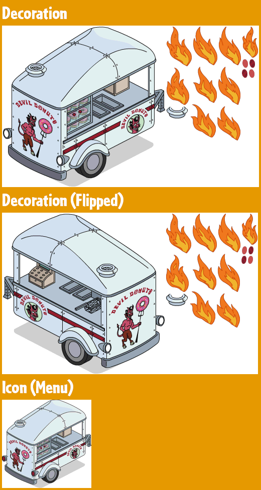 The Simpsons: Tapped Out - Devil Donuts Cart