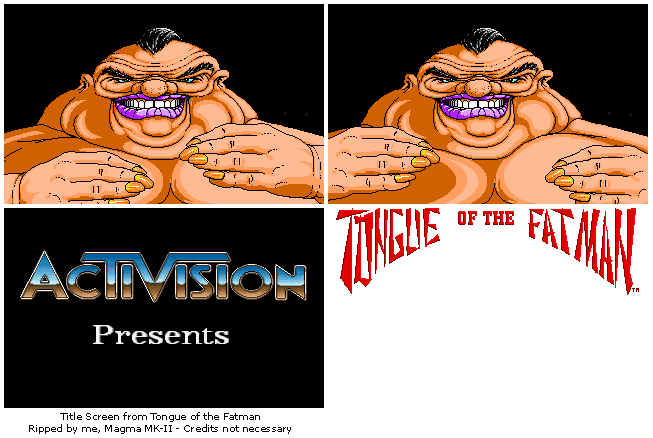 Tongue of the Fatman - Title Screen