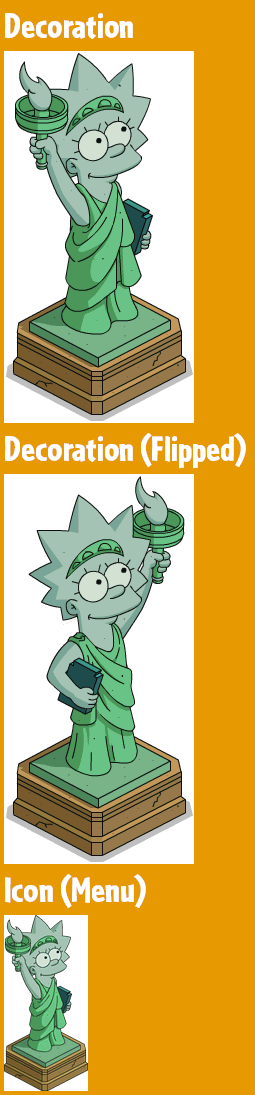 The Simpsons: Tapped Out - Lisa Statue of Liberty