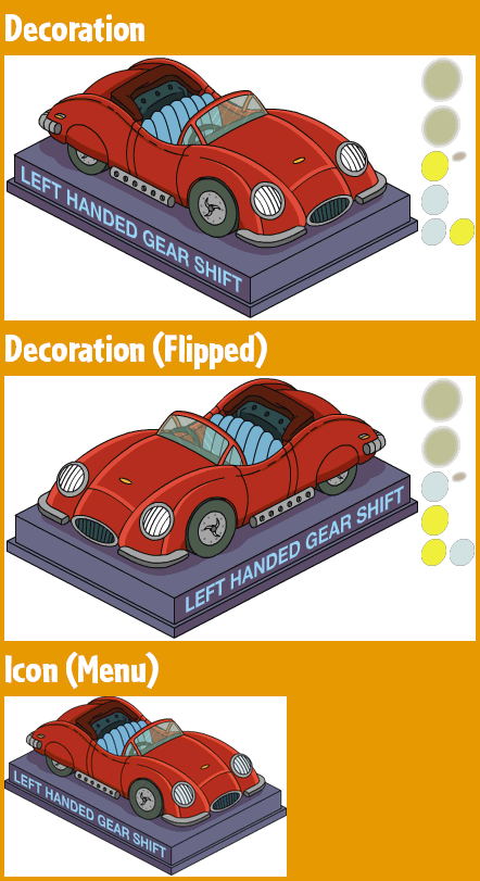 The Simpsons: Tapped Out - Left-Handed Roadster