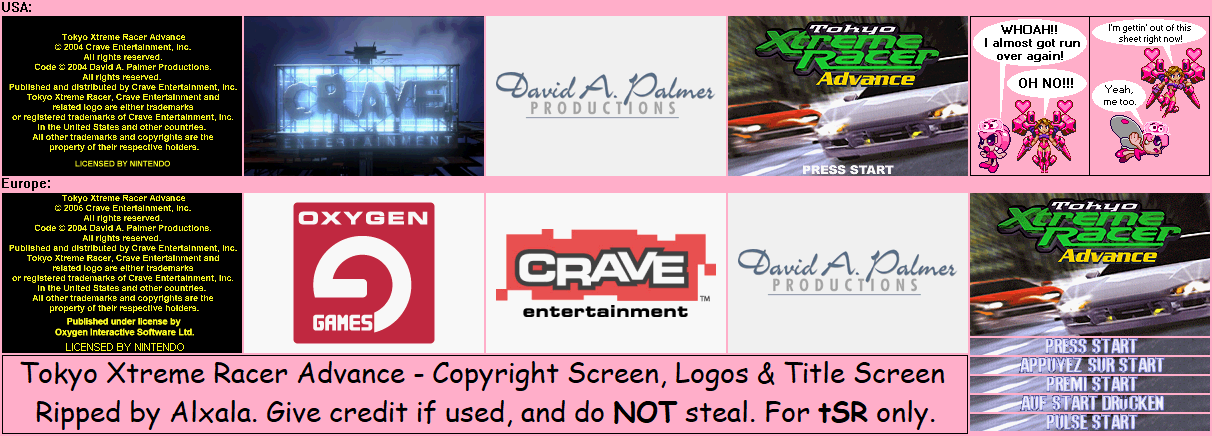 Copyright Screen, Logos & Title Screen