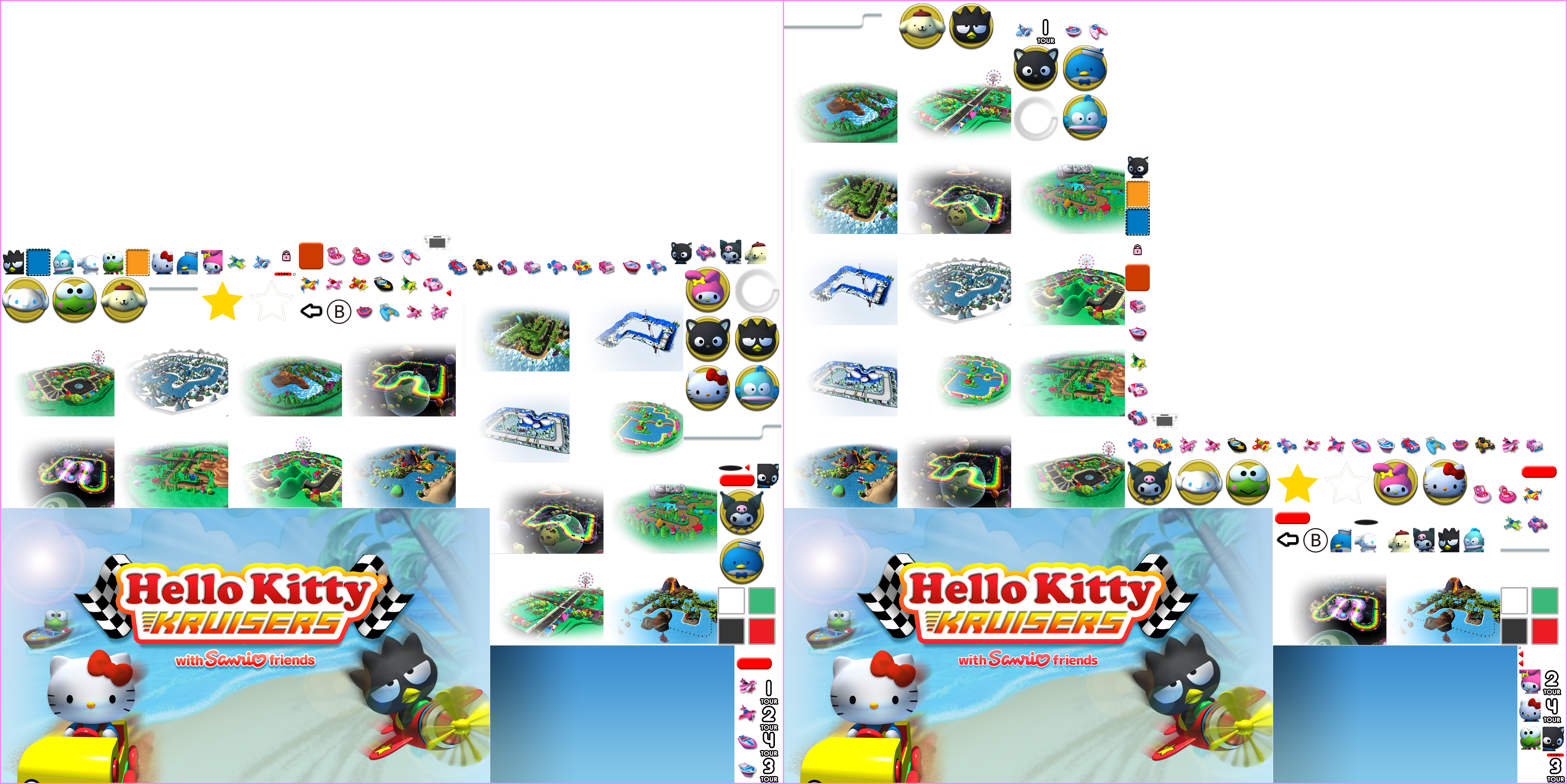 Hello Kitty Kruisers - Menu Elements