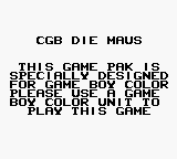 Game Boy Error Message