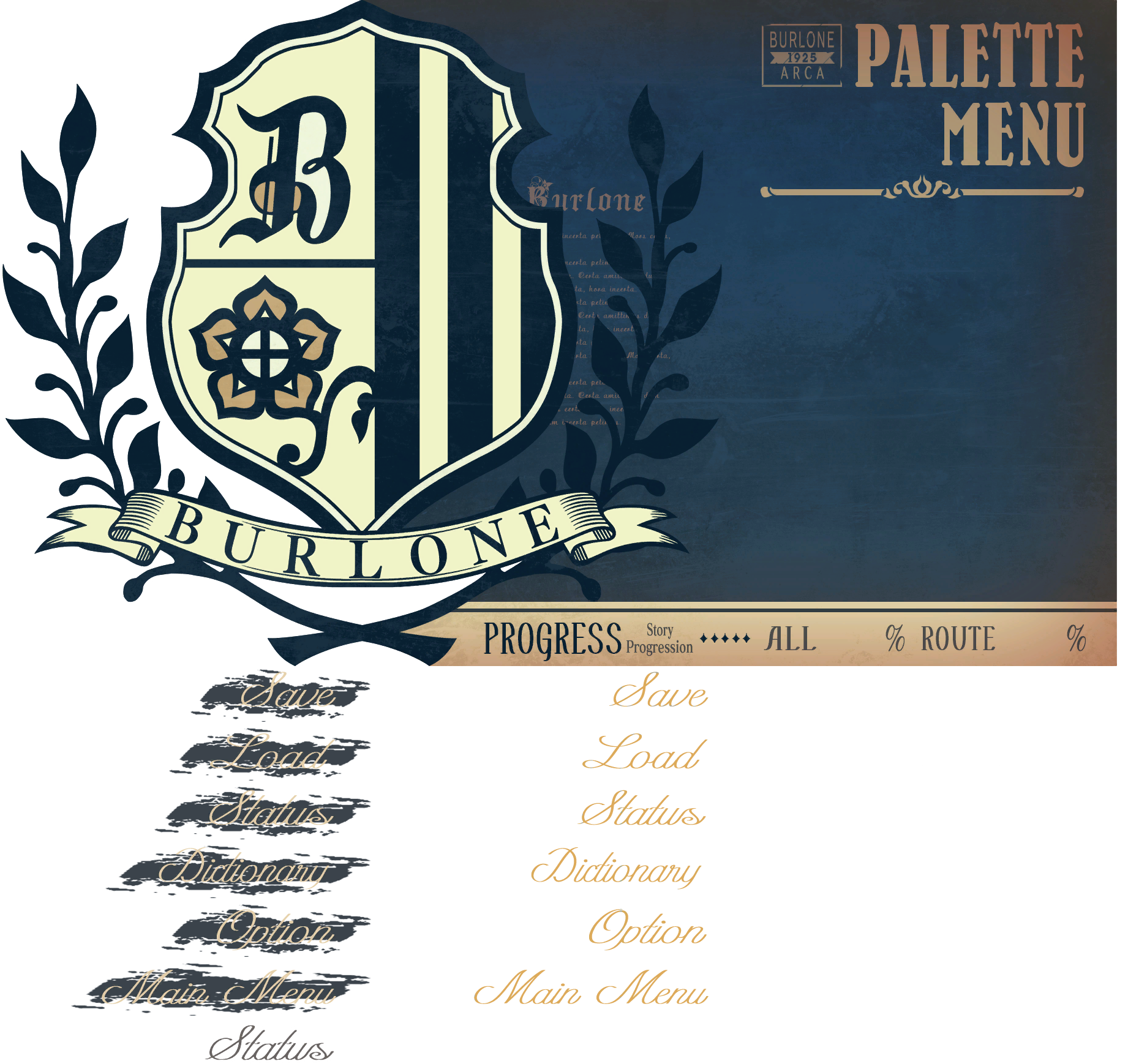 Piofiore: Fated Memories - Palette Menu