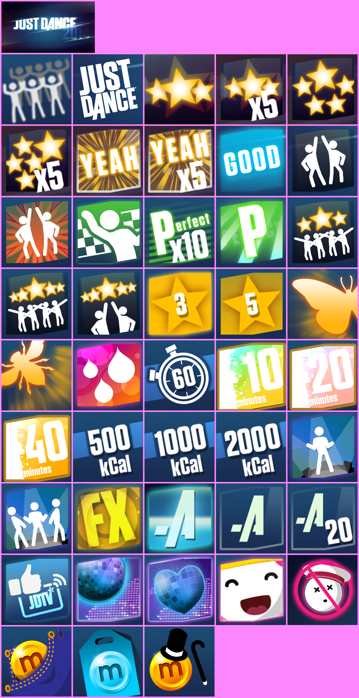 Just Dance 2014 - Trophy Banner & Icons