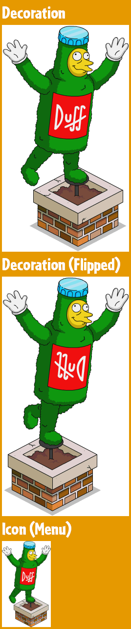 The Simpsons: Tapped Out - Tipsy Duff Topiary