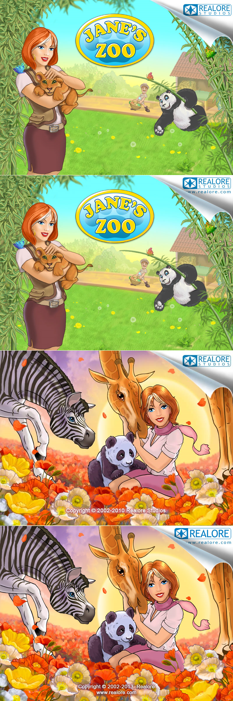 Jane's Zoo - Intro & Ending Screen