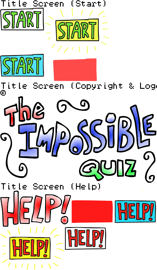 The Impossible Quiz Demo - Title Screen