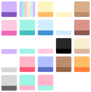 Pastel Girl - Hair Colours