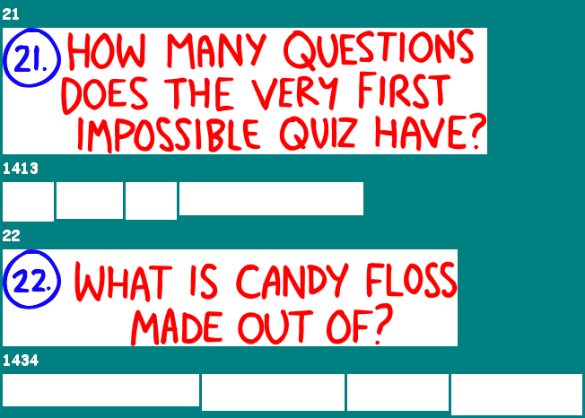 The Impossible Quiz 2 - Question 021-022