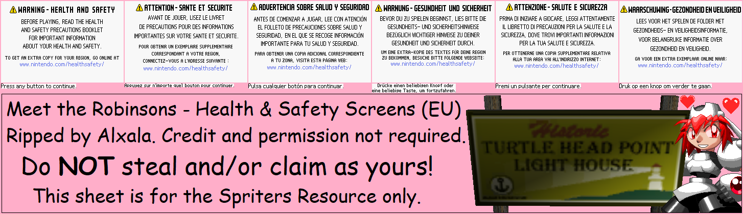 Meet the Robinsons - Health & Warning Screens (EU)