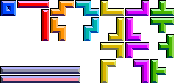 Tetris (Atari) - Assembled Blocks