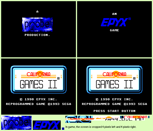 Start Screens & Title Screen