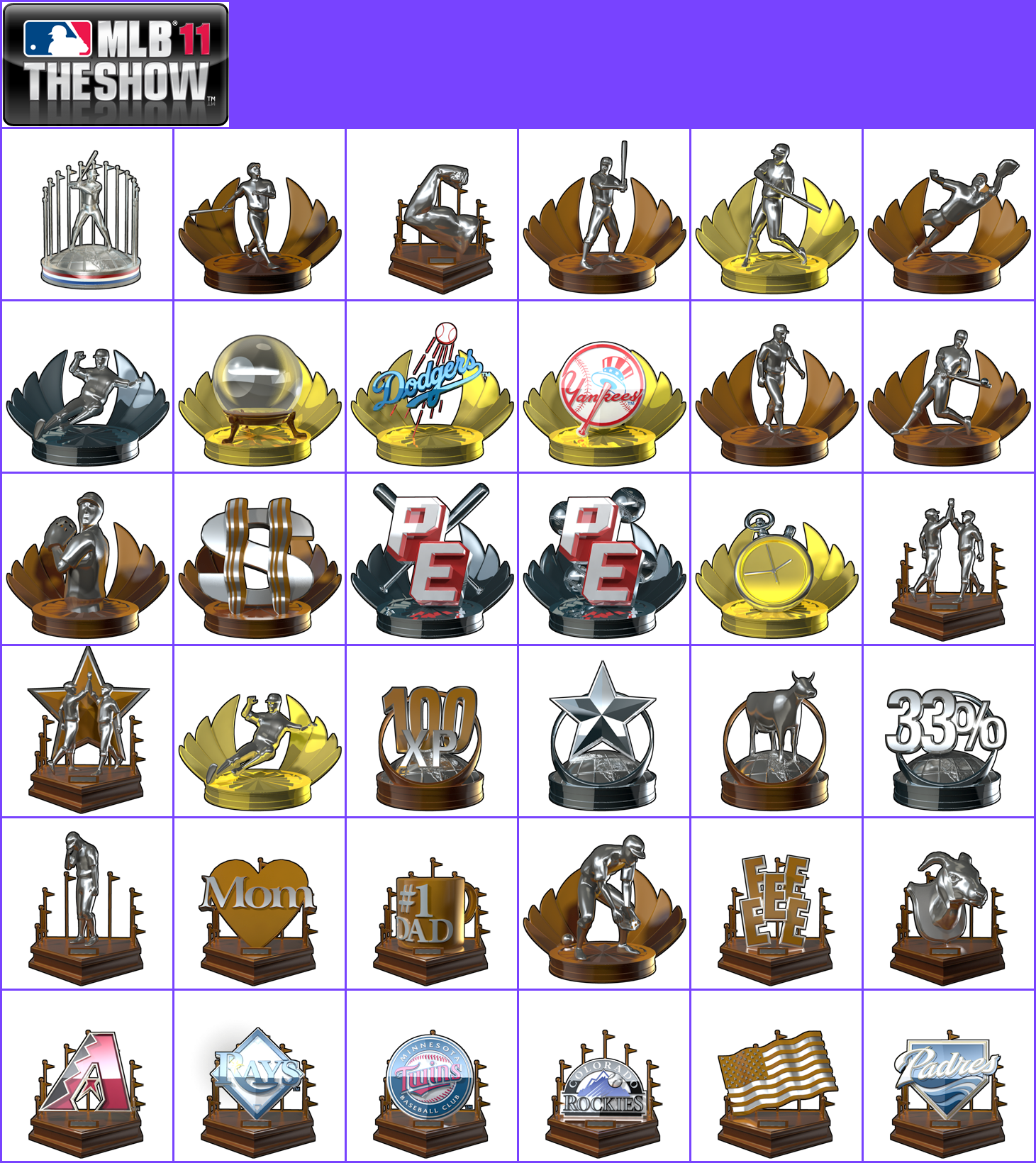 MLB 11: The Show - Trophy Banner & Icons