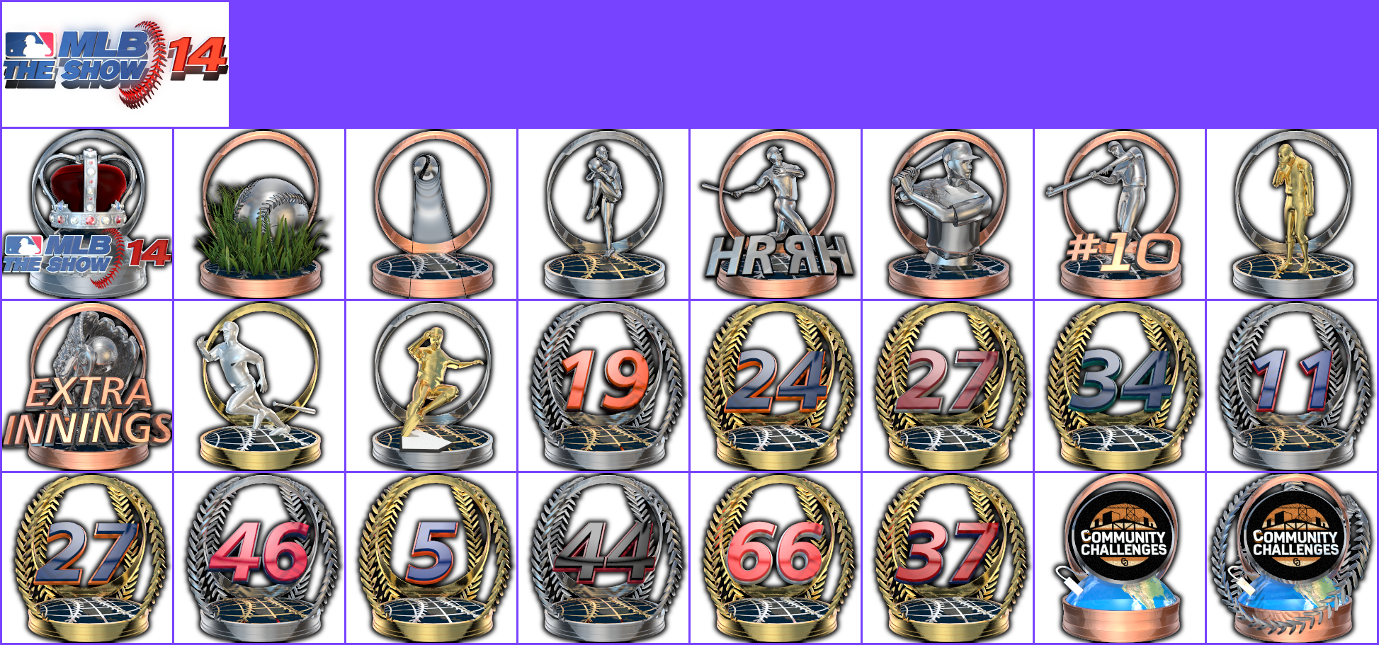 MLB 14: The Show - Trophy Banner & Icons