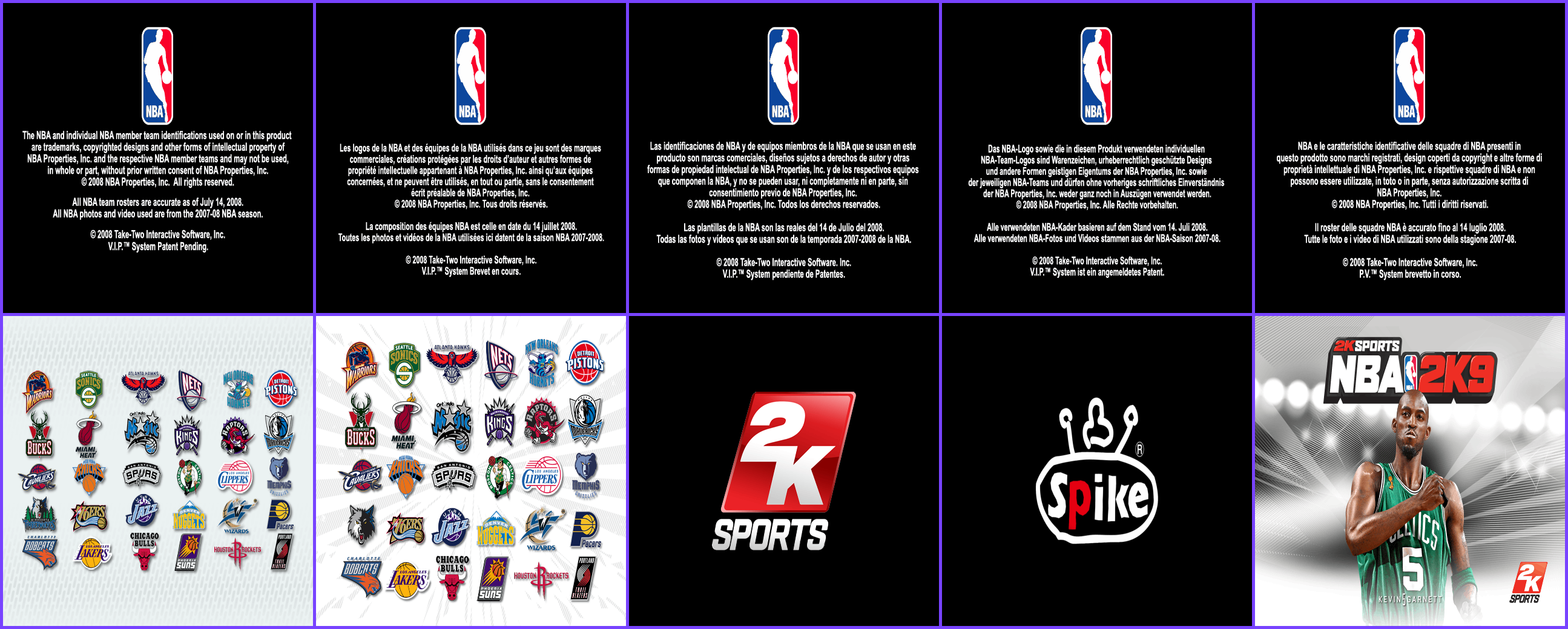 NBA 2K9 - Copyright & Title Screens