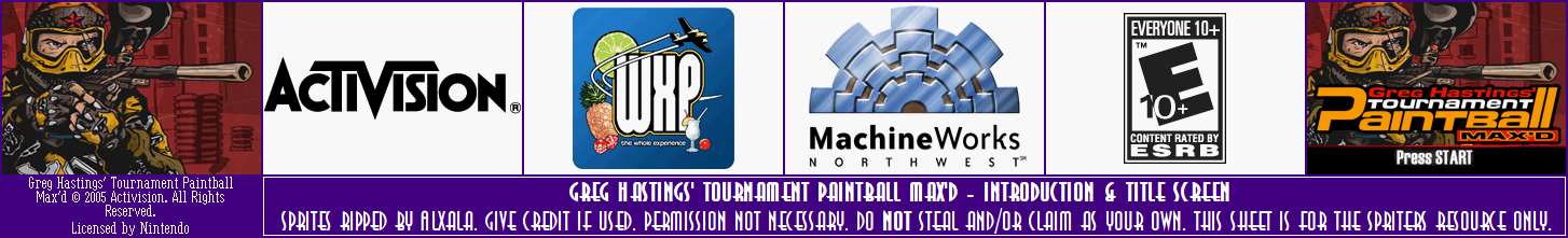 Greg Hastings' Tournament Paintball Max'd - Introduction & Title Screen