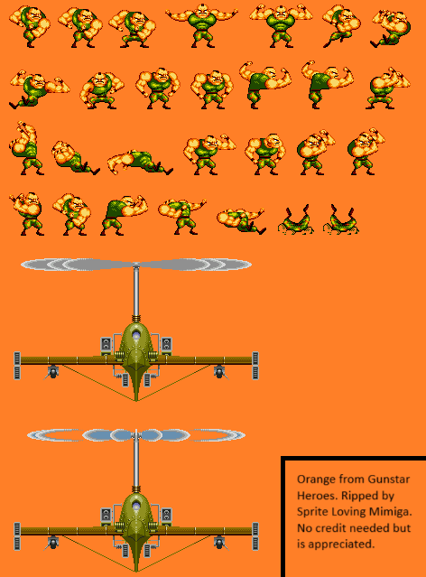 Gunstar Heroes - Orange