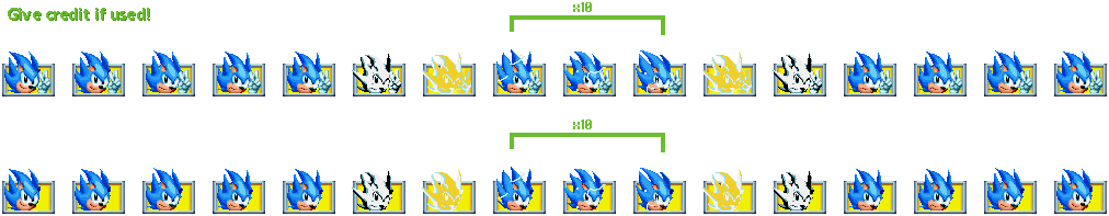 Signpost (Super Sonic, Sonic Mania-Style)