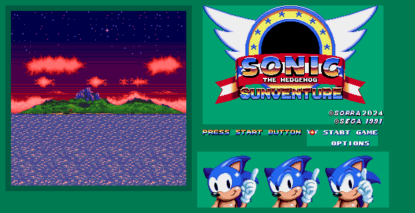 Sonic Sunventure (Hack) - Title Screen