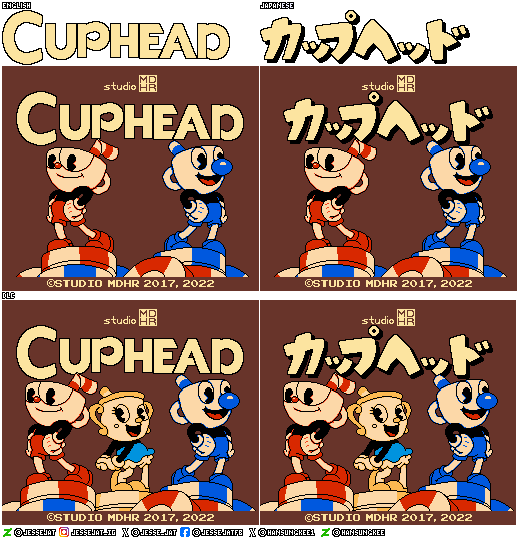 Cuphead DLC Title (NES-Style)