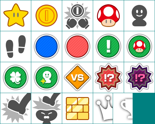 Super Mario Party - Results Icons