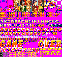 Neo Geo / NGCD - Art of Fighting - Fonts - The Spriters Resource