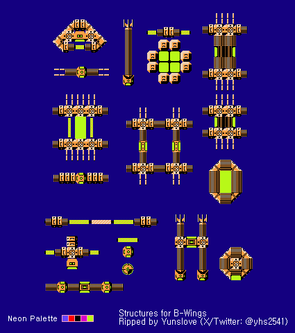 B-Wings (JPN) - Structures