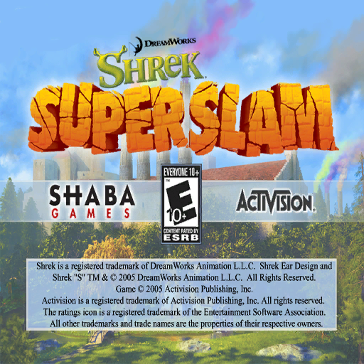 Shrek SuperSlam - Copyright Screen (NTSC)