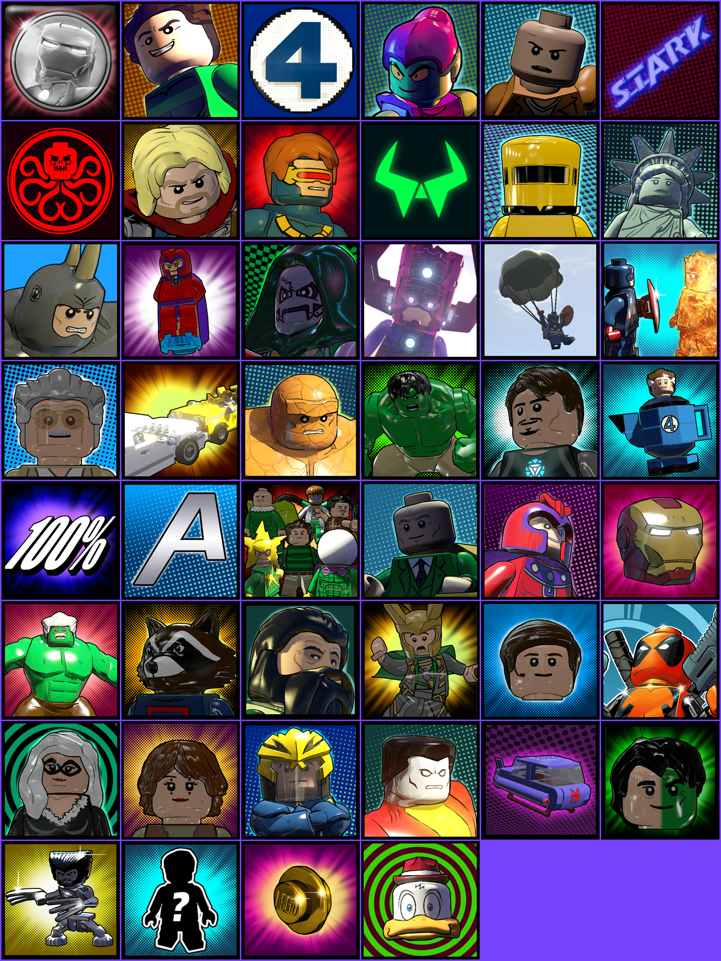 LEGO Marvel Super Heroes - Trophy Icons