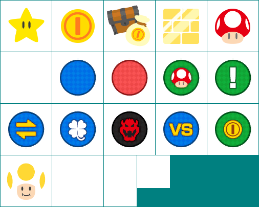 Mario Party Superstars - Results Icons