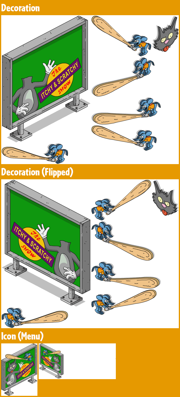 The Simpsons: Tapped Out - Itchy & Scratchy Billboard