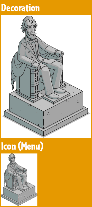 The Simpsons: Tapped Out - Lincoln Memorial